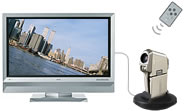 The Xacti C6 enables easy playback of recorded images on a TV screen