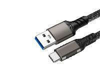 編織抗拉 type-C轉type-A 10G(編織USB-C轉USB-A USB3.2 Gen2傳輸線/充電線(50cm))