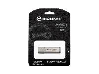 採用硬體加密方式，確保儲存資料的安全(金士頓IronKey Locker+ 50硬體加密隨身碟(128G))