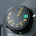 The mode dial indications