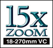 15X ZOOM 18-270mm VC