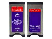 可配合任何備有ExpressCard™ 34插槽的電腦使用。(SANDISK新帝FlashBack Adapter轉接卡(ExpressCard))