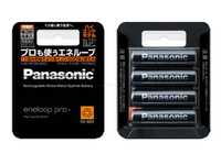 日本製，高容量2550mah(Panasonic國際/松下原廠Eneloop PRO三號低自放電充電電池(總代理公司貨.4只裝) )