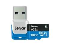 ŪǿtװF 95MB/s  USB3.0Ūd(LexarpJF633x microSDXC UHS-I 128GBOХd)