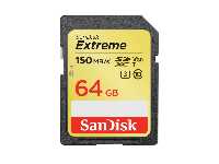 速度高達 150MB/秒  V30/U3規格(SANDISK新帝Extreme UHS-I 64GB SDXC記憶卡(150M新版))