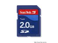 終身保固(SANDISK 2GB SD(SecureDigital)記憶卡)