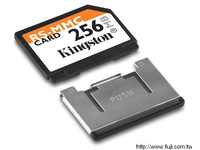 含轉接卡(KINGSTON金士頓256MB RS-MMC 記憶卡介(附轉卡))